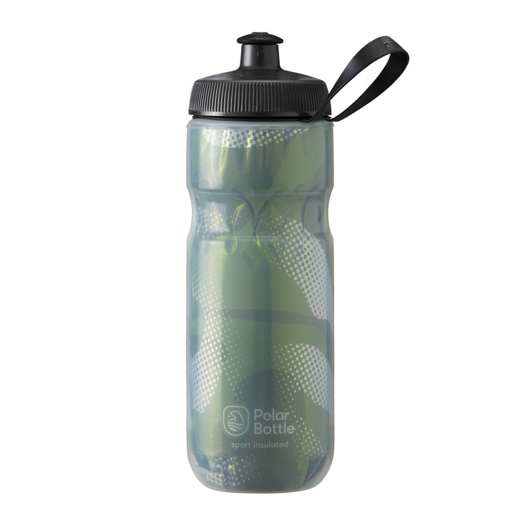 Sport Insulated Bottle, 20oz - Contender Olive/Silver