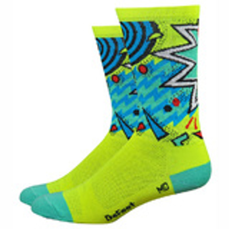 Aireator 6" Shazam Socks, Yellow 9.5-11.5