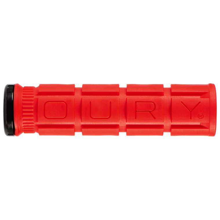 V2 Single Sided Lock-On, Oury - Candy Red/Black Clamp