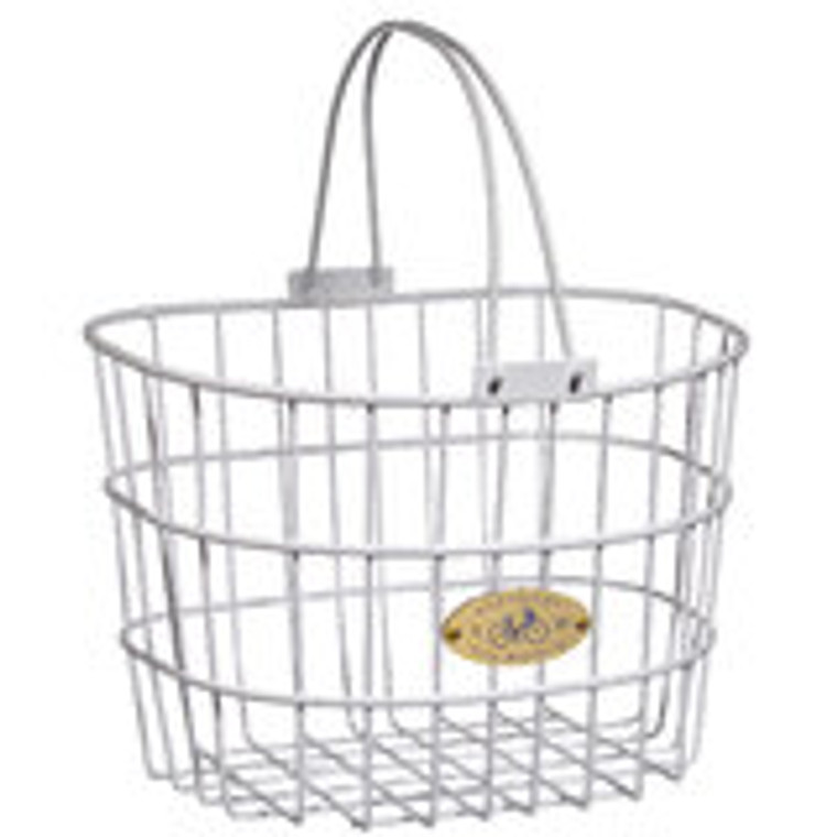 Surfside Wire D Basket, White