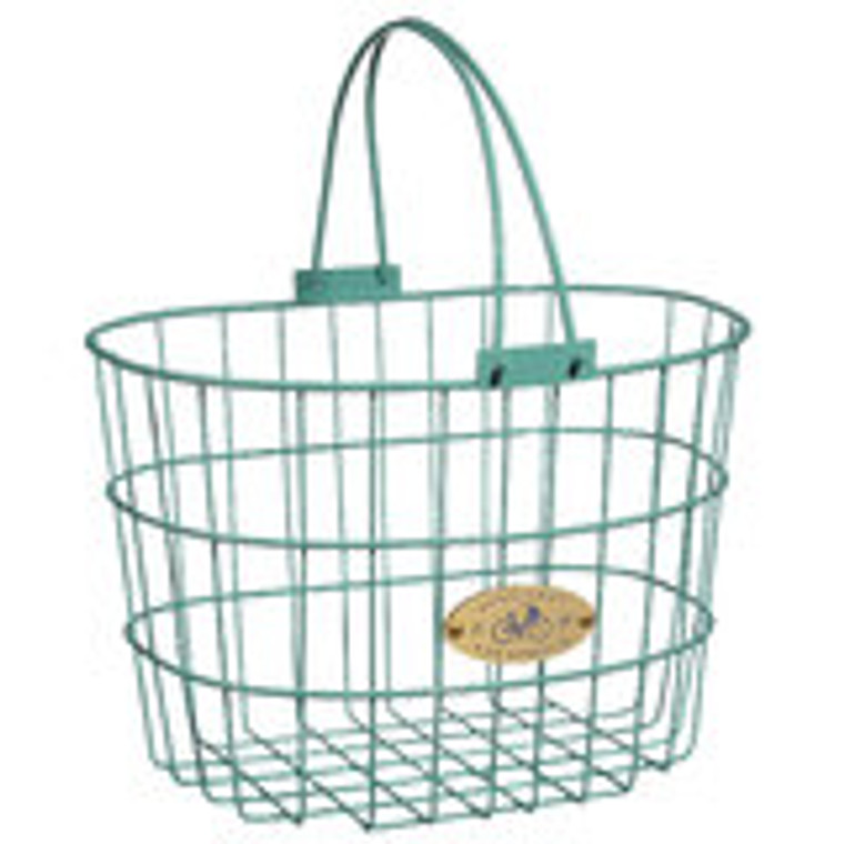 Surfside Wire D Basket, Turquoise
