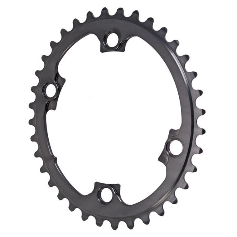Winter Oval Road Chainring, 4x110BCD 36T - Black