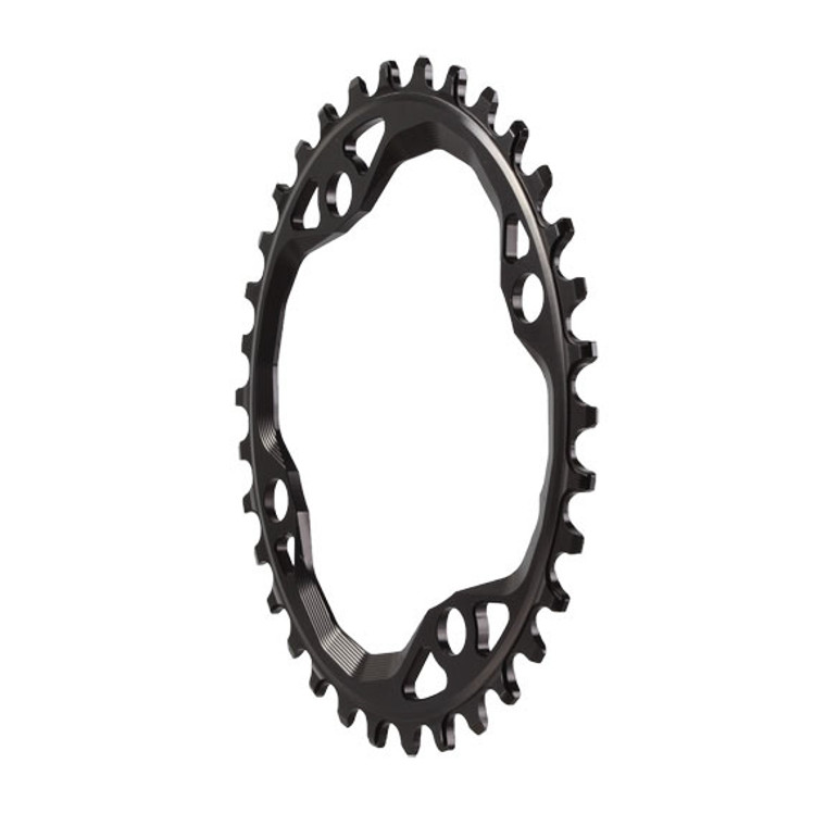 104 Oval Chainring, 104BCD 34T - Black