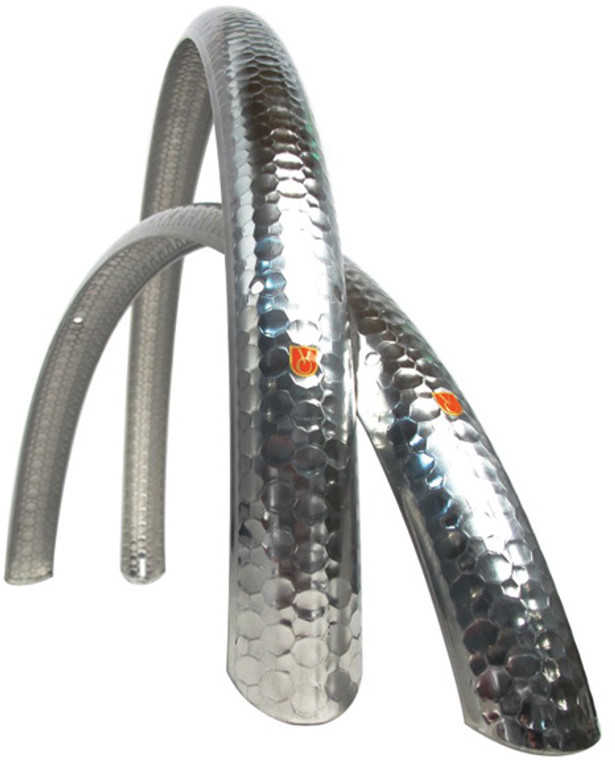 Hammered Fenders, 45mm - Silver