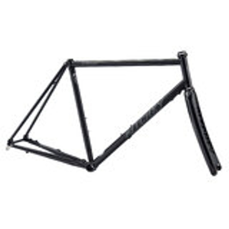 Road Logic Disc Frameset, Black w/Grey - 53cm