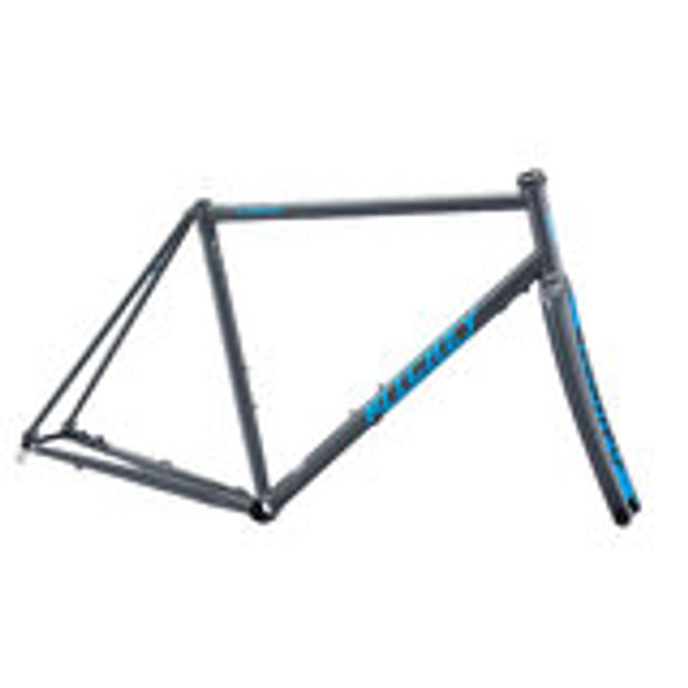 Road Logic Disc Frameset, Grey w/Blue - 49cm