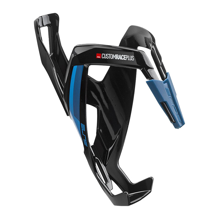 ELITE BOTTLE CAGE ELITE CUSTOM RACE PLUS GLOSS BK/BU 8020780000000