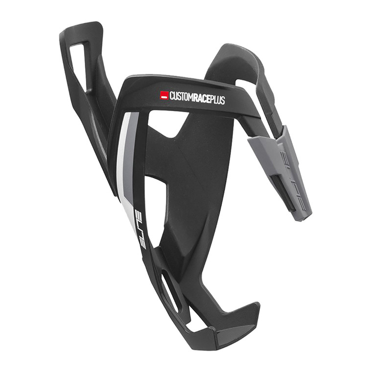 ELITE BOTTLE CAGE ELITE CUSTOM RACE PLUS MATTE BK/WH 8020780000000