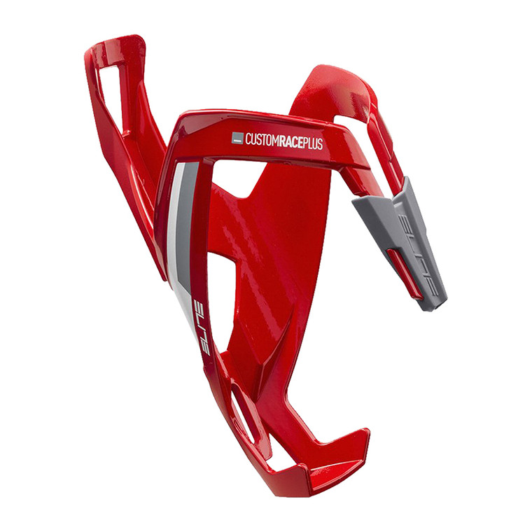 ELITE BOTTLE CAGE ELITE CUSTOM RACE PLUS GLOSS RD/WH 8020780000000