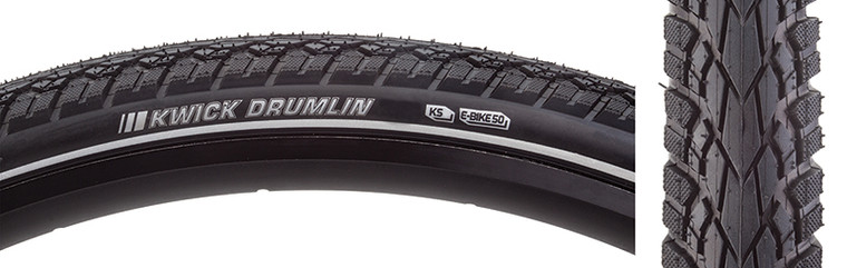 KENDA TIRES KEN KWICK DRUMLIN SPORT 27.5x2.0 BK/BK/REF SRC/KS/60 WIRE 65psi E50 47853632835