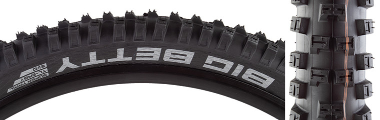 SCHWALBE TIRES SCHWALBE BIG BETTY EVO S-TRAIL 27.5x2.6 BK/BSK ADDIX SOFT TLR FOLD 4026500000000