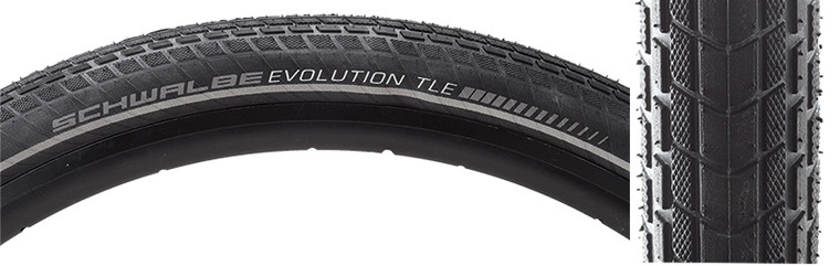 SCHWALBE TIRES SCHWALBE MARATHON ALMOTION EVO RACEGUARD 28x2.0 BK/BSK/REF E25 TLR FOLD 4026500000000