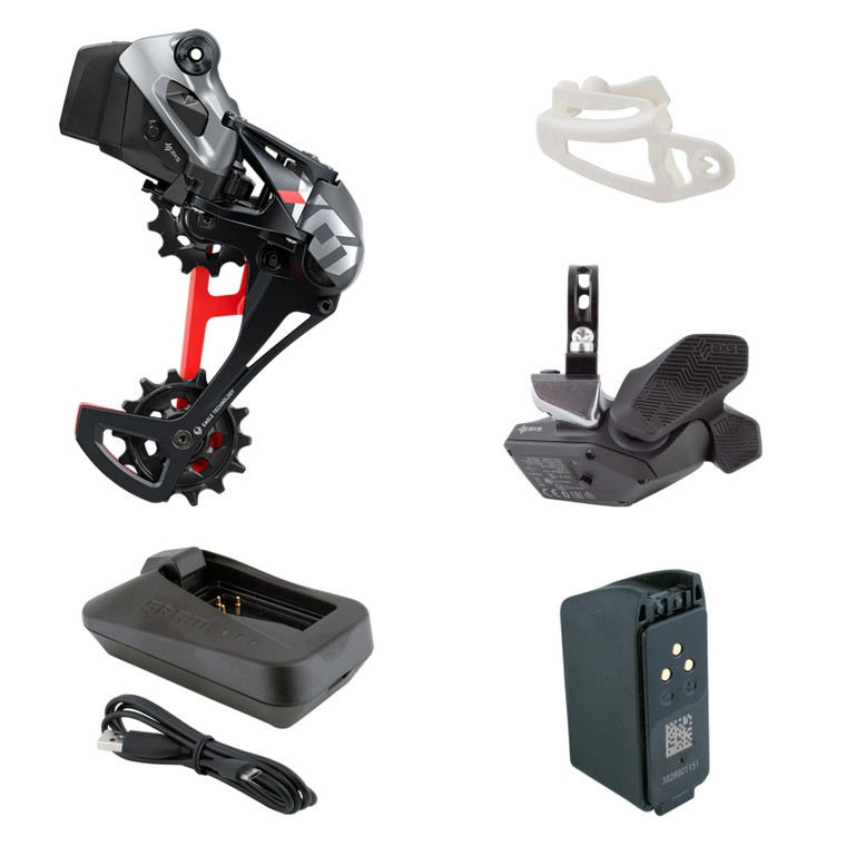 SRAM GROUP UPGRADE KIT SRAM X01 EAGLE AXS ROCKER SHIFTER/RDwBATT/CHARGER-CORD/GAP-TOOL RED 710846000000