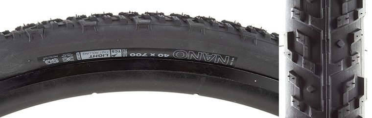 WTB TIRES WTB NANO 700x40 BK/BK TCS LIGHT FR/DUAL DNA/SG2 FOLD