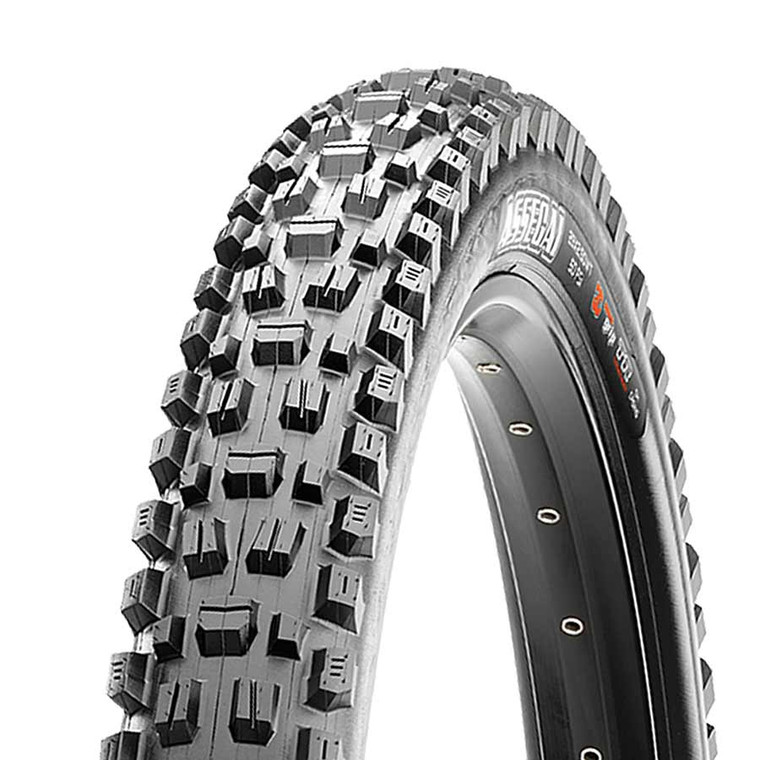 Maxxis, Assegai, Tire, 29''x2.60, Folding, Tubeless Ready, 3C Maxx Grip, Double Down, Wide Trail, 120x2TPI, Black