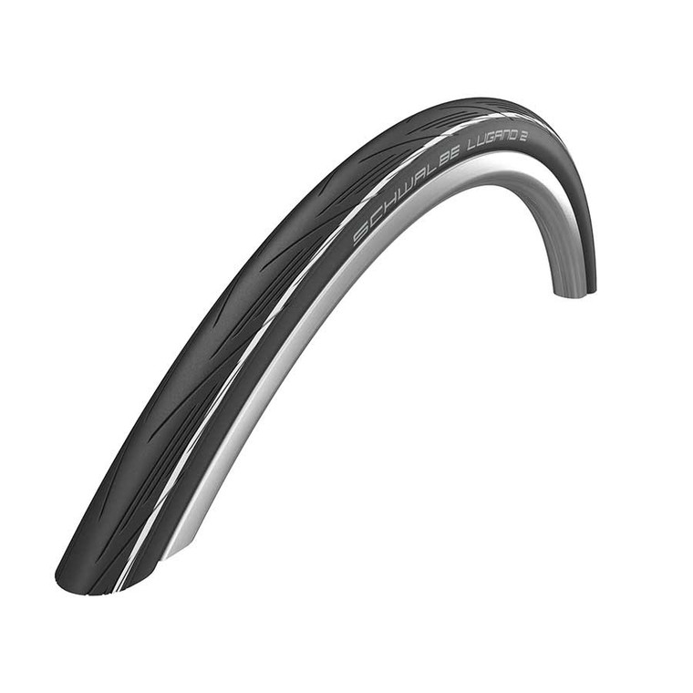 Schwalbe, Lugano II, Tire, 700x25C, Wire, Clincher, Silica, K-Guard, 50TPI, White