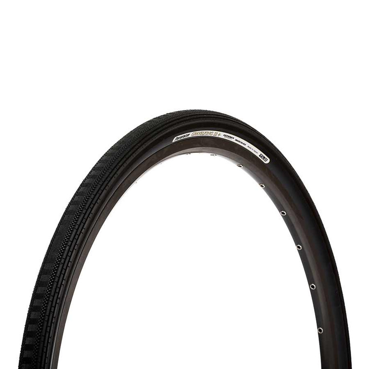 Panaracer, Gravelking SS+, Tire, 700x35C, Folding, Tubeless Ready, ZSG Natural, ProTite Shield, 126TPI, Black