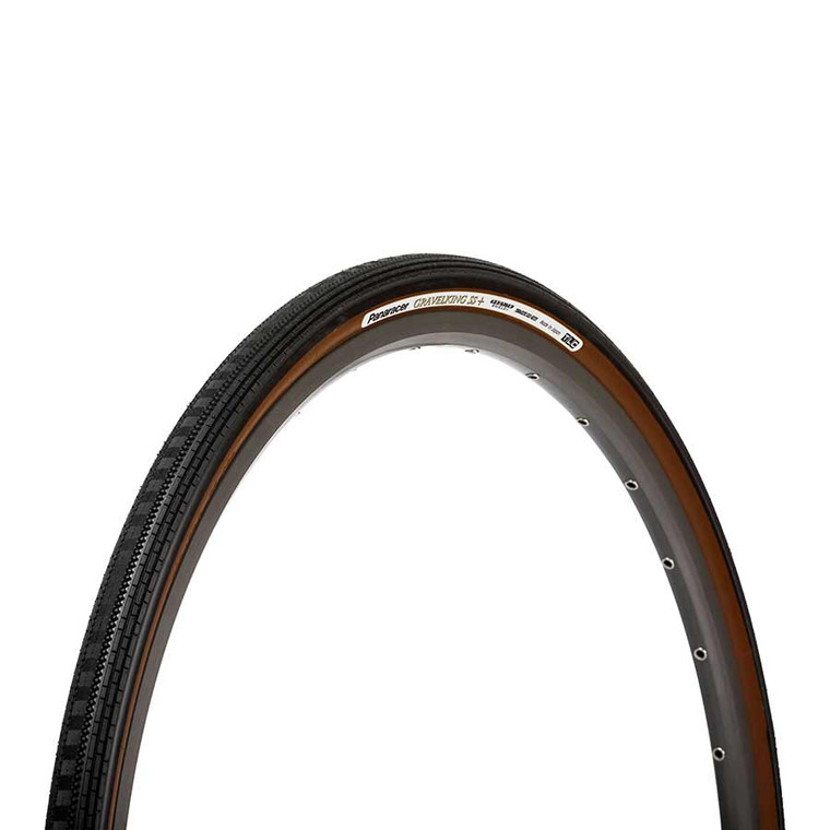 Panaracer, Gravelking SS+, Tire, 700x32C, Folding, Tubeless Ready, ZSG Natural, ProTite Shield, 126TPI, Brown