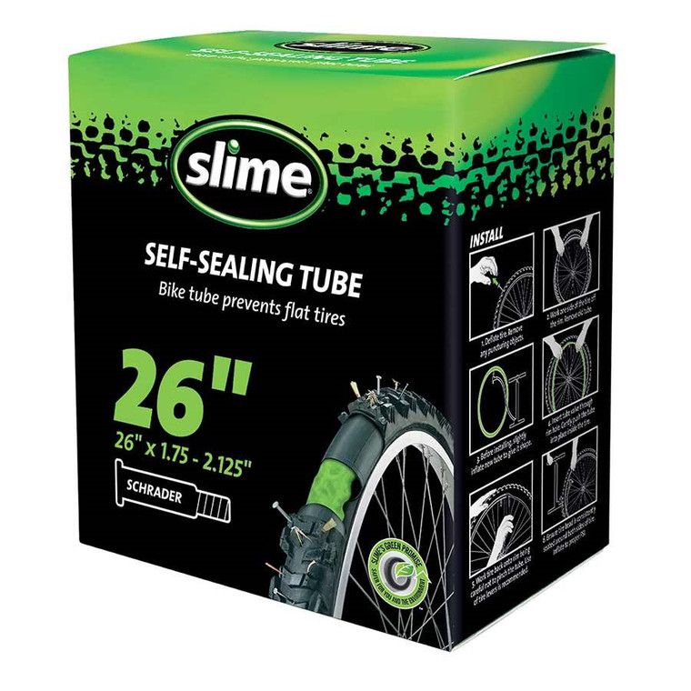 Slime, Smart, Inner Tube, 26x1.75-2.125, Schrader