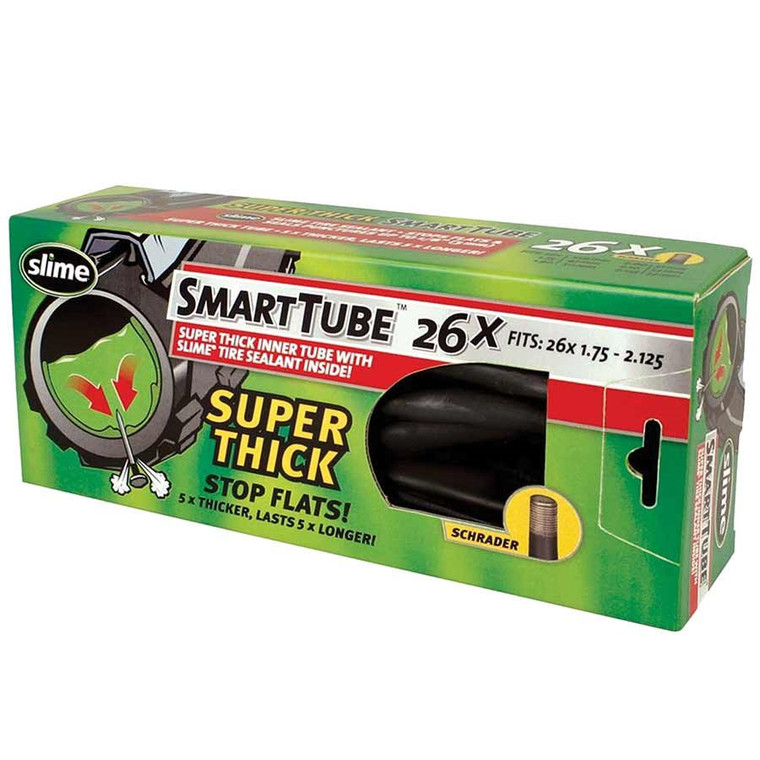 Slime, Superthick, Inner tube, 26x1.75/2.125, Schrader, Pre-filled with Slime, Unit