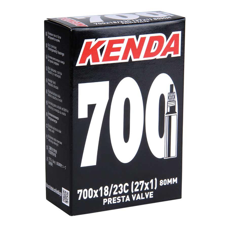 Kenda, 700X18/23 (27X1) R/V 80mm Removable Presta Core Threaded Valve