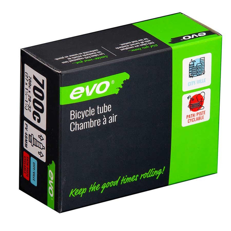 EVO, Presta, Tube, Length: 60mm, 700C, 28-32C