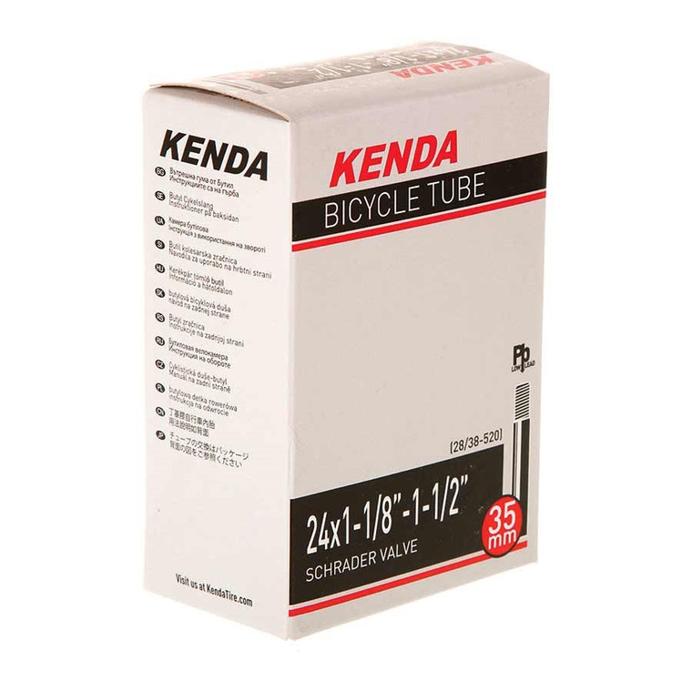 Kenda, Schrader, Tube, Schrader, Length: 35mm, 24'', 1-1/8 x 1-1/2