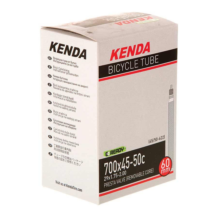 Kenda, Presta, Tube, Presta, Length: 48mm, 700C, 30-43C