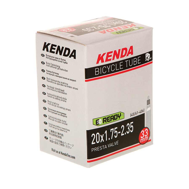 Kenda, Presta-Removable Valve Core, Tube, Presta, Length: 60mm, 27.5'', 2.00-2.40