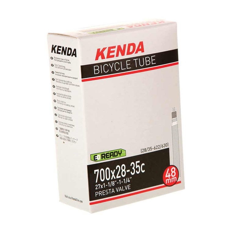 Kenda, Presta-Removable Valve Core, Tube, Presta, Length: 60mm, 700C, 30-43C