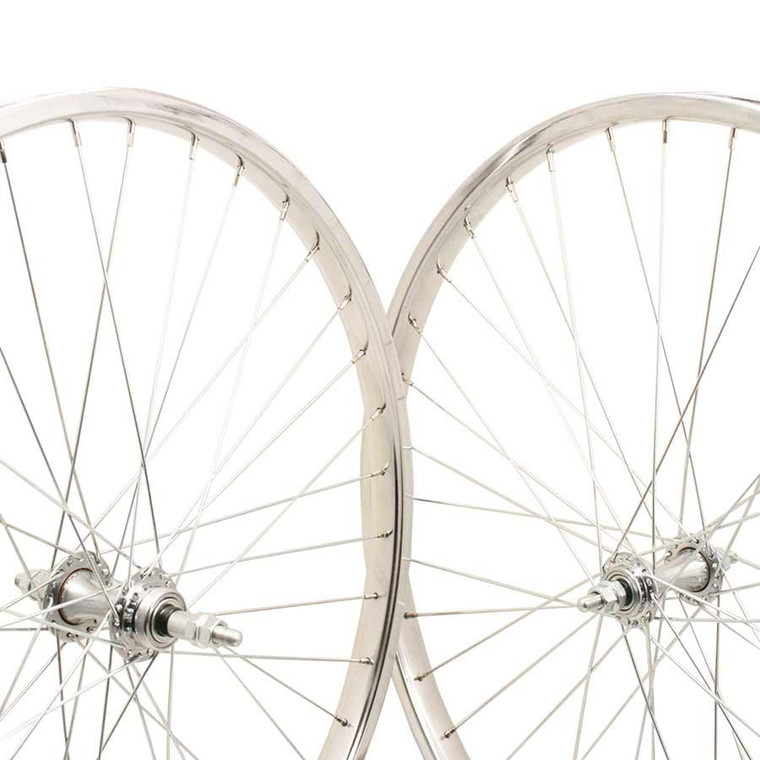 Sta-Tru, 26'' Taiwan Steel 36H Silver, Wheel, Front, 26'' / 559, Holes: 36, Bolt-on, 100mm, Rim