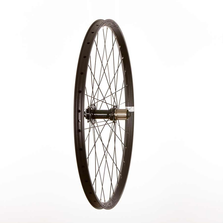 Wheel Shop, Fratelli FX 25 XXX Black/ Novatec DH82SB, Wheel, Rear, 27.5'' / 584, Holes: 32, 12mm TA, 157mm, Disc IS 6-bolt, Shimano HG