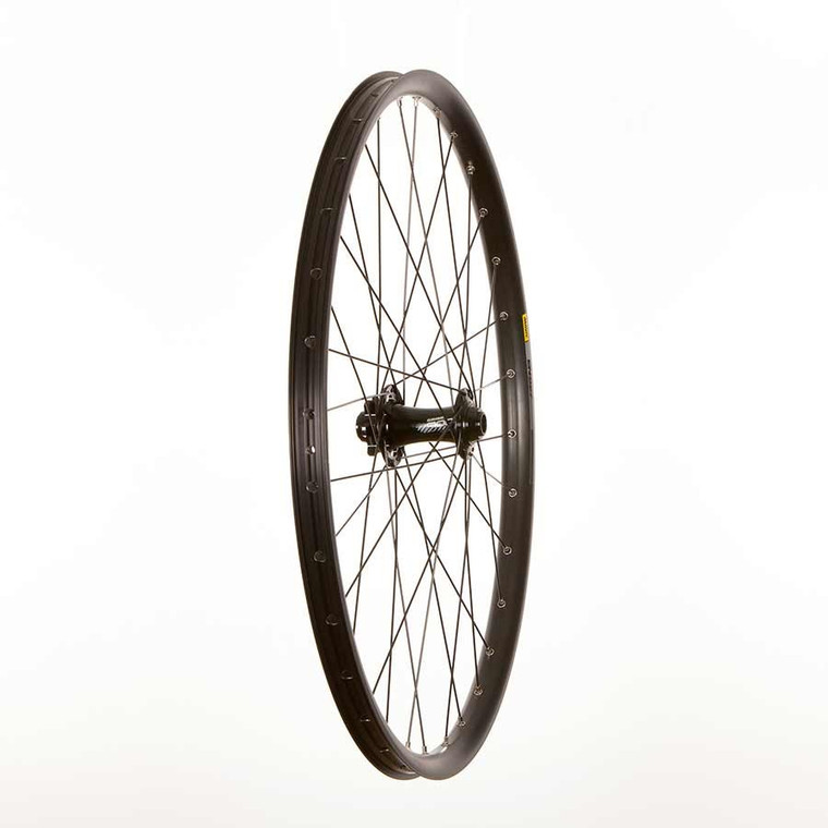 Wheel Shop, Mavic EN627 Disc Black/ Novatec D881SB, Wheel, Front, 27.5'' / 584, Holes: 32, 20mm TA, 110mm, Disc IS 6-bolt