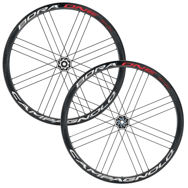 Campagnolo, Bora One 35 DB Clincher, Wheel, Front and Rear, 700C / 622, Holes: 24, 12mm TA, F: 100, R: 142, Disc Center Lock, Campagnolo, Set