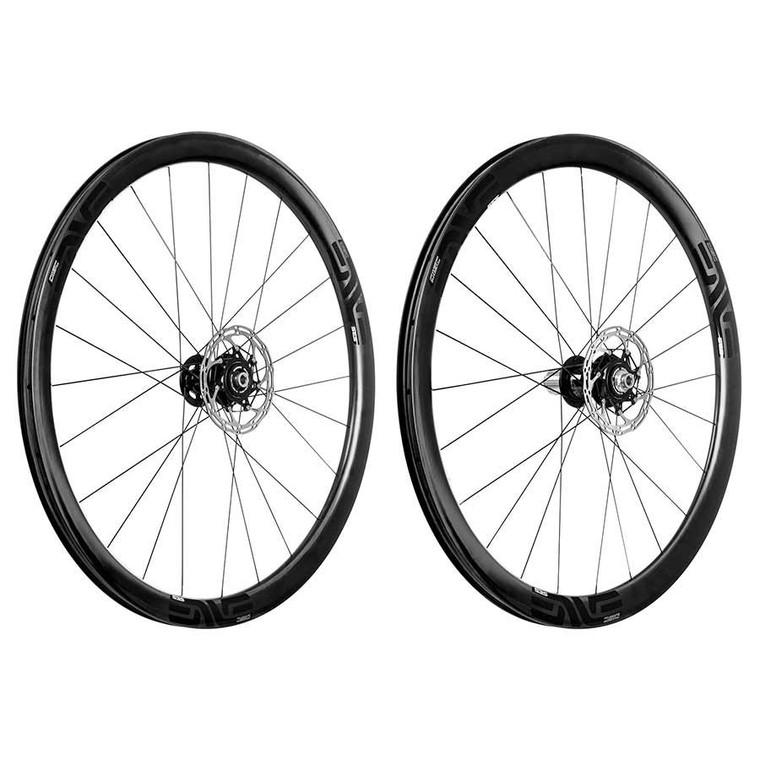 ENVE, SES 3.4 Disc, Wheel, Front and Rear, 700C / 622, Holes: F: 24, R: 24, F: 12mm, R: 12mm, F: 100, R: 142, Disc Center Lock, ENVE Alloy Hub, SRAM XD-R, Set