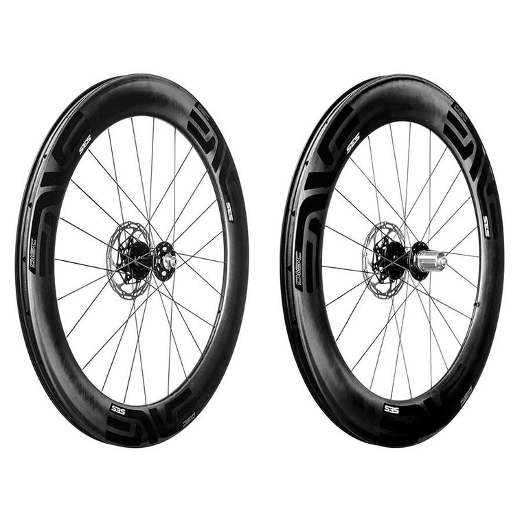 ENVE, SES 7.8 Disc, Wheel, Front and Rear, 700C / 622, Holes: F: 24, R: 24, F: 12mm, R: 12mm, F: 100, R: 142, Disc Center Lock, ENVE Alloy Hub, Shimano HG 11, Set