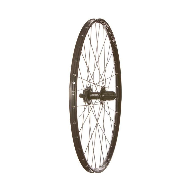 Wheel Shop, Alex MD 21 / Shimano M525, Rear 26'' Wheel, 32 Sapim Leader Spokes, Disc IS 6-bolt, QR, 135mm, Shimano HG