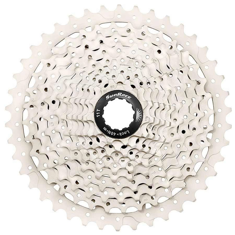 Sun Race, CSMS8-11, Cassette, 11 sp., 11-40T, For Shimano/SRAM, Metallic Silver