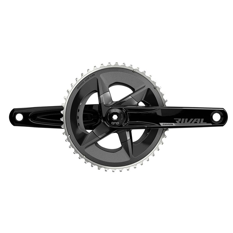 SRAM, Rival D1 2x, Crankset, Speed: 12, Spindle: 28.99mm, BCD: 107, 46/33, DUB, 175mm, Black, Road Disc
