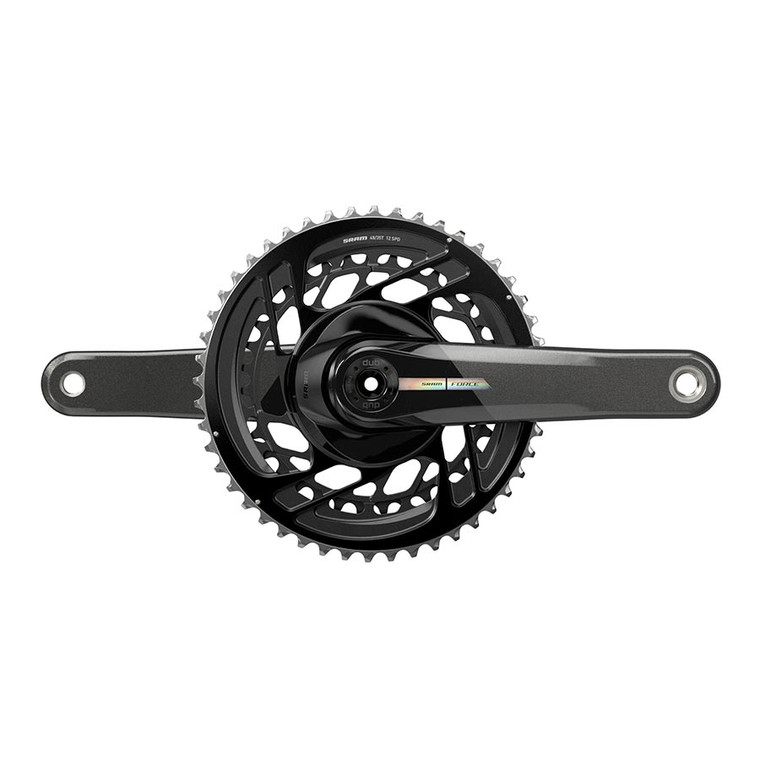 SRAM, Force D2 2x, Crankset, Speed: 12, Spindle: 28.99mm, BCD: Direct Mount, 48/35, DUB, 177.5mm, Black, Road Disc