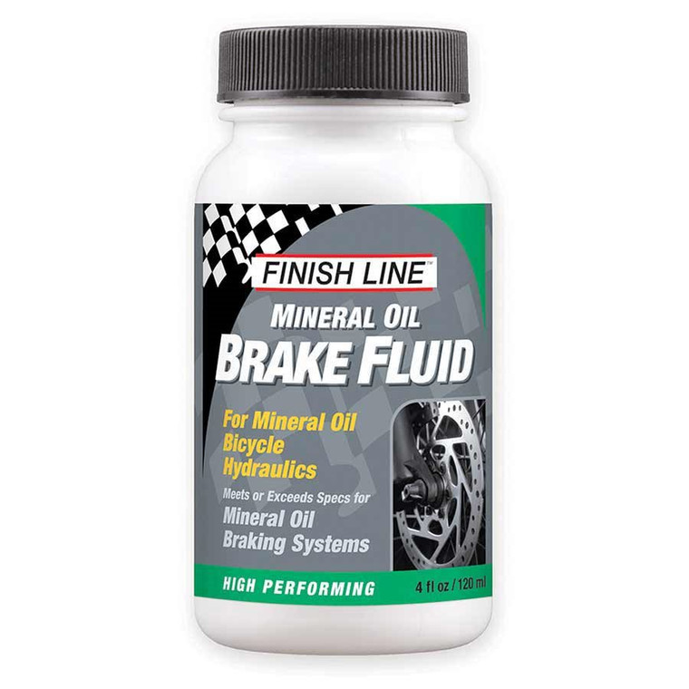 FinishLine, Mineral Oil Brake Fluid, 4 oz - Not compatible with DOT 5.1