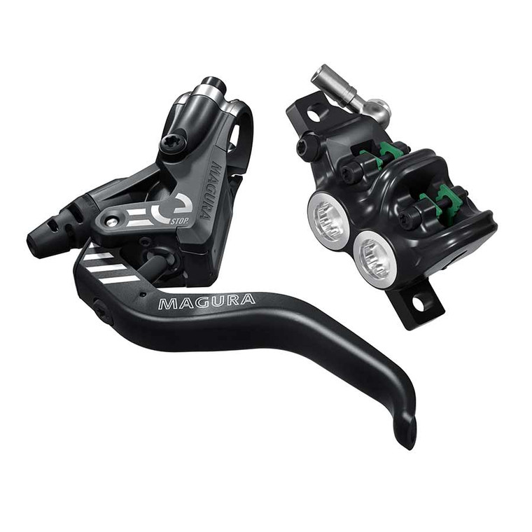 Magura, MT5 eSTOP, MTB Hydraulic Disc Brake, Front or Rear, Post mount, Disc: Not included, Black