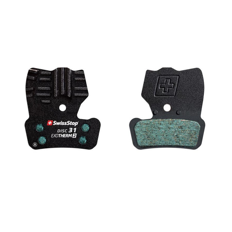 SwissStop, EXOTherm 2, Disc Brake Pads, Shape: SRAM Guide/Avid Trail, Organic, Pair