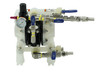 ARO Diaphragm Fluid Transfer Pump, 1/2" , Air Operated, 14 GPM (Constructed Of Polypropylene & Santoprene)