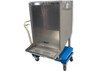 Stainless Steel Bottle Chute W/ Blue Cart