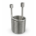 USA Lab 6 inch 304 stainless steel condensing coil with 1/2 inch FNPT connections for heating and cooling applications