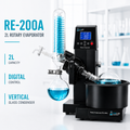 USA Lab Equipment 110V 2L Rotary Evaporator Rotovap RE-200A - 1 Year Warranty