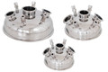 USA Lab Hemispherical Lid with 1/2" Compression - 6", 8" & 12"