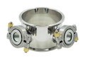USA Lab Spool W/ Angled 2 X 2"TC for sight glass - 4"
