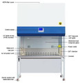 NSF Certified Class II Type A2 Biosafety Cabinet With Detachable Stand - Various Sizes
